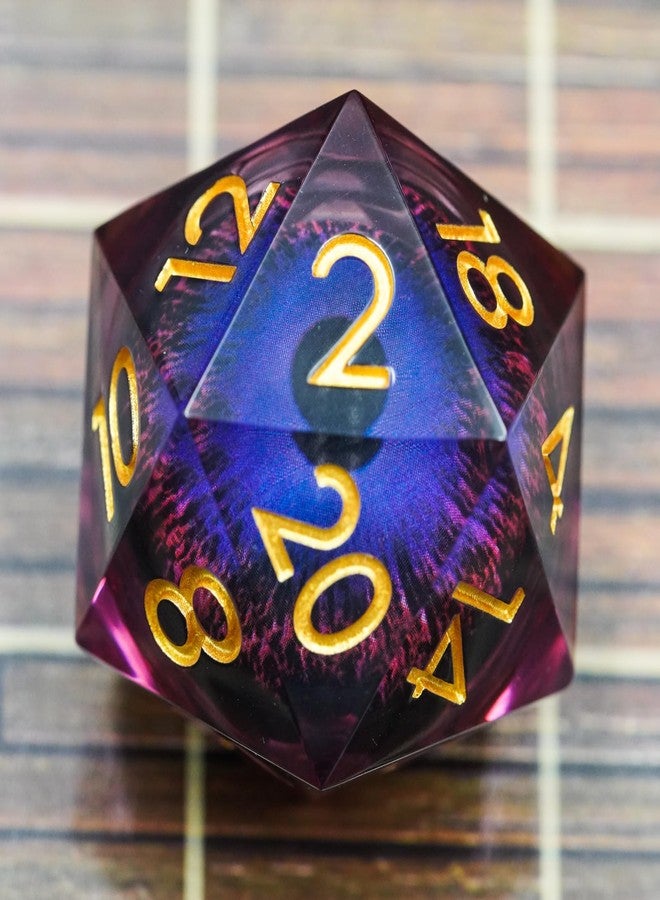 Maywin Dungeons and Dragons DND Dice D20, Liquid Core Dice Set D&D 33MM Oversized D20 Single Sharp Edge Resin dice with Gift Case, Polyhedral Dice for Role Playing Game - Image 5
